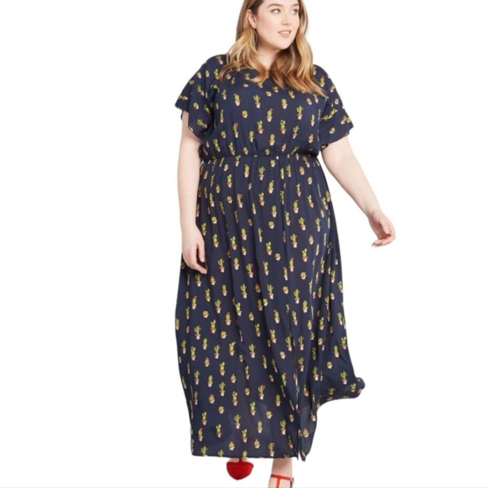 ModCloth Inspired Spirit Maxi Dress in Navy
